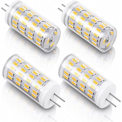 G4 Led 12v 5w Ampoule, AC/DC 12V Ampoules d'éclairage équivalent à 40W halogène, 400LM, Blanc Chaud 3000K, Non dimmable, Remplacement Pour Hotte Et Lusture, Lot de 4. (1/5)