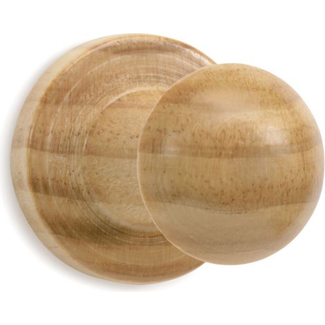 PORTEMANTEAU BOIS NATUREL 1 TETE INOFIX 3771-8-
