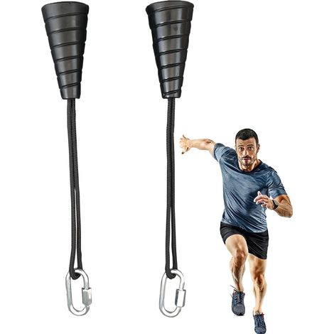 Corda per tricipiti, 2 corde per tricipiti e tricipiti, con moschettoni, di fissaggio per macchina per esercizi, di puleggia da palestra per barra dritta, barra a V, pulldown LAT (1/5)