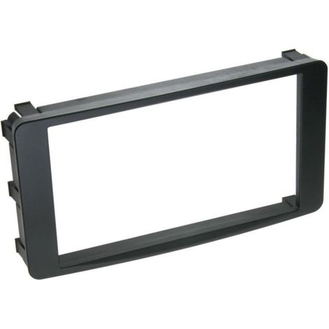 Support autoradio 2DIN compatible avec Mitsubishi ap07 avec navigation - Noir