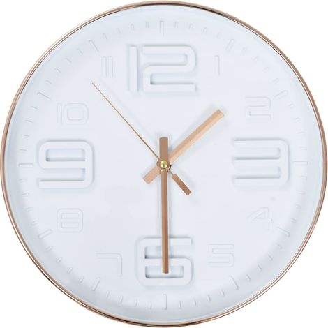 Horloge murale,Pendule murale avec aspect de cuivre 30,5 cm CFW168114 (1/5)