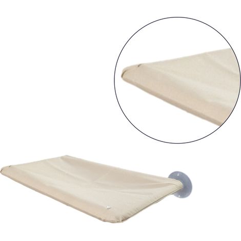 Amaca per gatti da finestra con ventose - bianco sporco