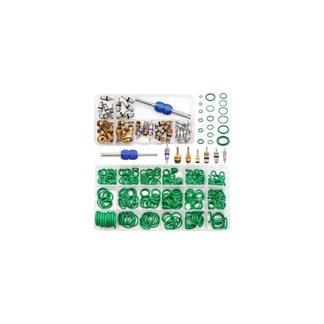 FLITI - Car Air Conditioning Repair Kit 270 O-rings 40 R12 R134a Valves Removal Tool Included (1/5)