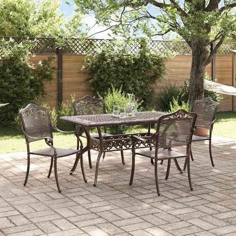 Garten Essgruppe 5 pcs Bronze Aluminium (1/5)