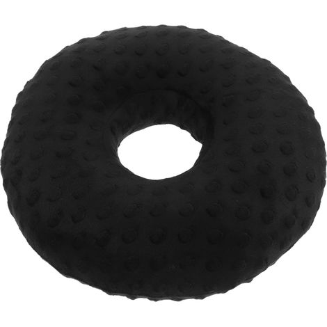 Ear Piercing Pillow, Ear Protector for Ear Piercings with Hole, Memory Foam, Black, Washable, for Jewelry and Hoops, for Side Sleeping (1/5)