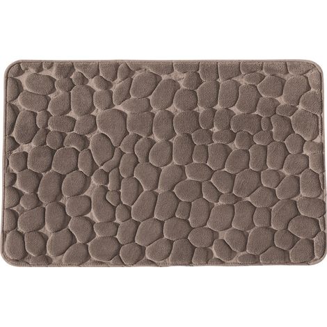 Tapis de bain galet à mémoire de forme 60x100cm (1/3)