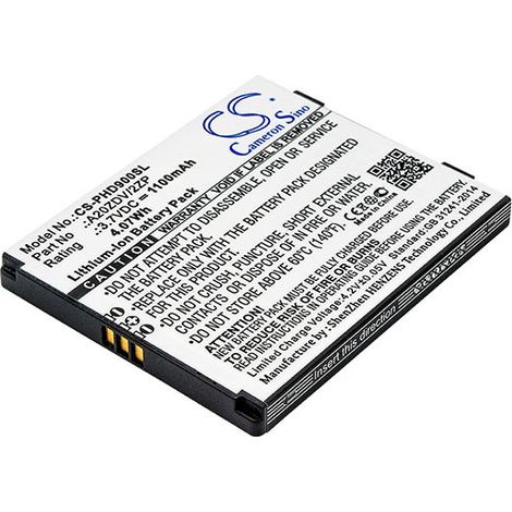 NX - Batterie téléphone, smartphone, GSM pour Philips 3.7V 1100mAh - A20ZDV/2ZP