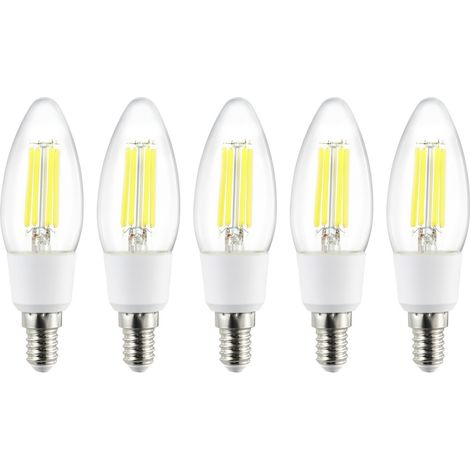 Sygonix SY-5781472 LED EEK A (A - G) E14 2.2 W = 40 W Warmweiß (Ø x H) 35 mm x 110 mm Filament 5 St (1/3)