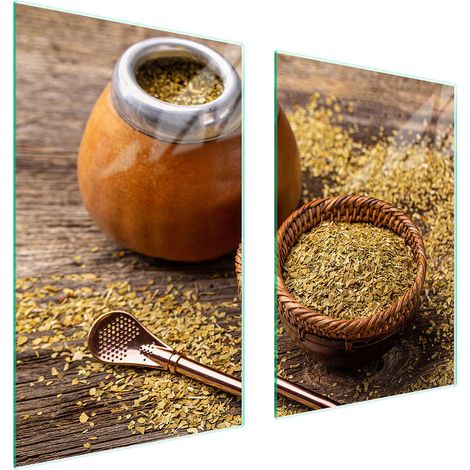 Assiette de protection en verre POUR la cuisine 65x52 yerba (1/5)