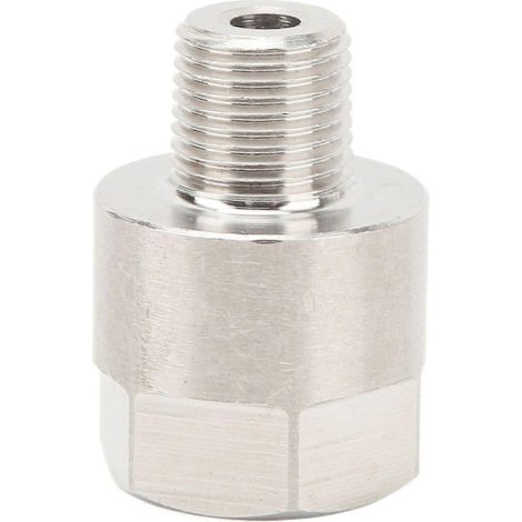 Adaptateur pour manomètre d'huile, compatible avec les manomètres de pression d'huile, de carburant, d'eau et de température (raccord mâle 1/8" NPT vers femelle M10x1.0). WHBYV (1/4)