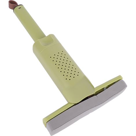 Mini balai portable vert ultra-absorbant, sans lavage à la main, utilisable à sec ou humide, essorage facile, idéal pour la cuisine, la salle de bain et la voiture. (1/5)