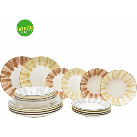 Servizio Piatti Casa Collection Ritmo 18 Pezzi