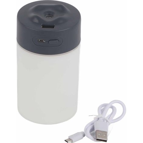 Humidificateur USB - 220ML - Design Silencieux - Avec Veilleuse - Pour Bureau Et Chambre - Gris (1/5)