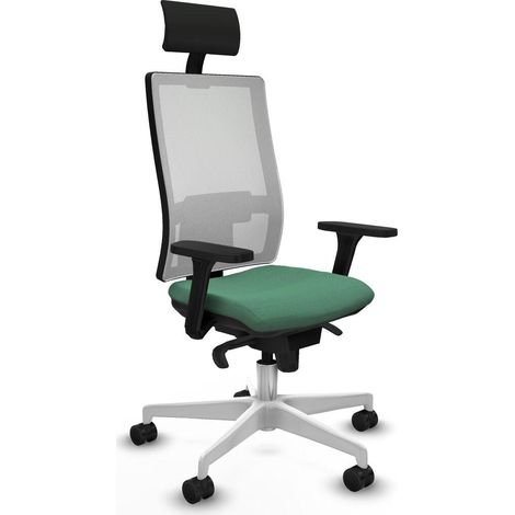 piqueras-y-crespo Horna chaise de bureau vert émeraude (1/3)
