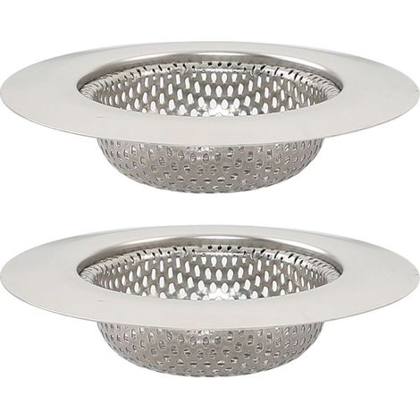 Crépine d'évier en 2 parties pour la plupart des éviers de cuisine, crépine d'évier, panier de crépine, filtre d'évier, crépine pour évier de cuisine (taille moyenne) (1/5)