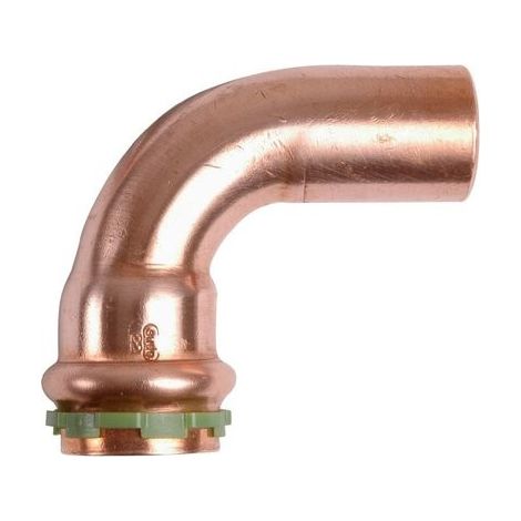 Raccord a sertir en cuivre contour V, f/m diam. 42 mm Type P5001 Coude 90° (1/5)