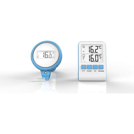 numérique Thermomètre Piscine sans Fil, Bleu, 1 x 1 x 1 cm, 061333 (1/3)