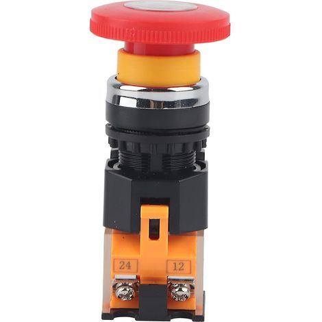 Interrupteur d'arrêt d'urgence, format 22 mm, rouge à verrouillage automatique (1/5)