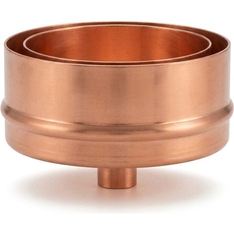 Maka Tappo Scarico Condensa Canna Fumaria Doppia Parete Aria Inox Rame Ø 350 mm (esterno 400) (1/5)
