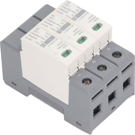 DC-Überspannungsschutzgerät, Entladeschutzschalter für Photovoltaikanlagen, 3-polig, 1000 V, 10–20 kA, Verteilerkasten (1/5)