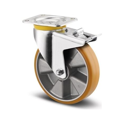 Roulette de manutention 4687 ITP - pivotante à frein - 800 kg - 160 x 50 mm - TENTE