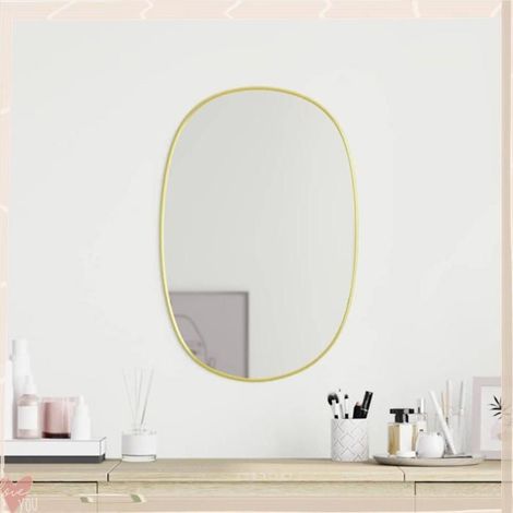 348218 Miroir mural Doré 60x40 cm (1/5)