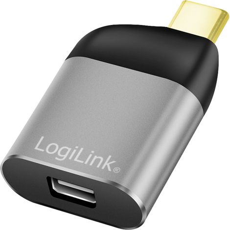 LogiLink USB 3.2 Gen 2 (USB 3.1 Gen 2) Adapter [1x USB 3.2 Gen 2 Stecker C (USB 3.1) - 1x Mini-Displ (1/5)