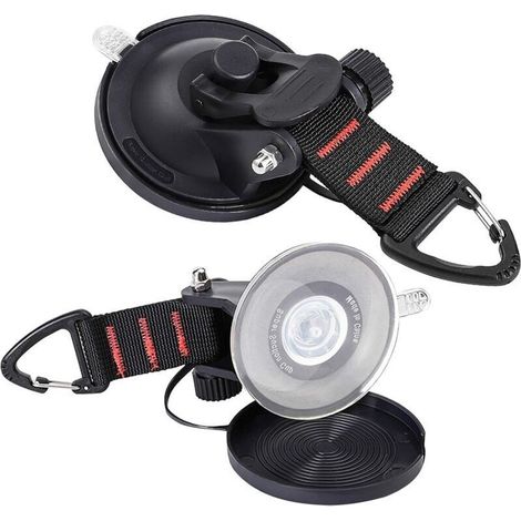 Potente gancio a ventosa per camper, auto, barche, SUV e tende – Fissaggio sicuro su vetri o finestre – Set da 2 (1/4)