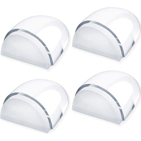 Türstopper, [4er-Set] Transparente Türstopper, selbstklebend, für Böden und Parkett, zum Schutz von Türen und Wänden (1/5)