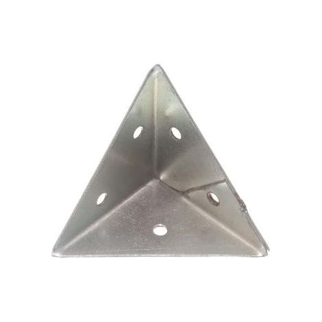 Lot de 40 équerres d'angle robustes en acier BZP 45 mm pour renfort (1/2)