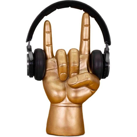 Rock On Kopfhörerständer – Halterung für geschlossene Kopfhörer und Ohrhörer – Einzigartiger Schreibtischständer (1/5)
