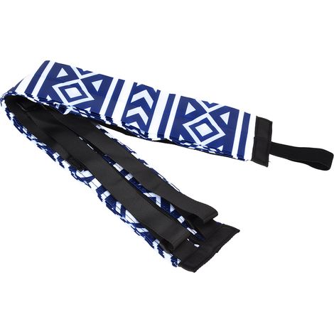 Sac à dos double bretelles japonais, grand capacité en polyester, organiseur accordéon imperméable pour voyage, sac pliable portable, bleu et blanc (1/5)