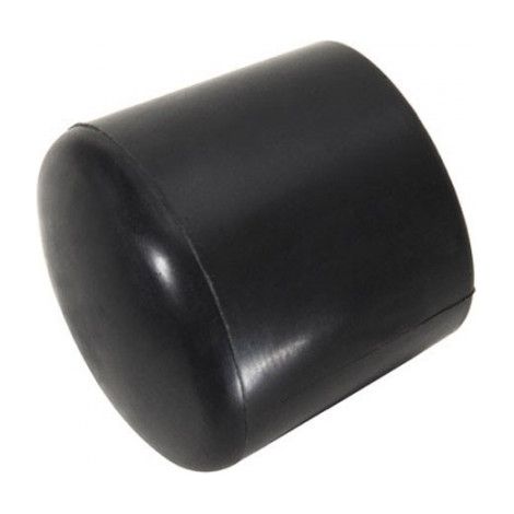 Ghiera esterna tonda in plastica nera 25 mm. Borsa 200 unità