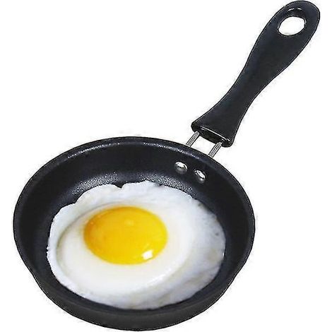 HONORNIC - Petite poêle antiadhésive de 12 cm pour la cuisson des œufs au plat, des crêpes et des mini-casseroles rondes.