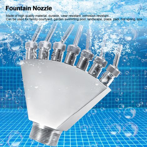 Embout de Fontaine pour Piscine, Spa et Jardin 1.5" Mâle, Cuivre et 304 Inox (1/4)