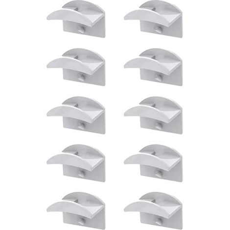 Hut Organizer, 5 Haken, Wandmontage, 10Stück weiß, XL (1/2)