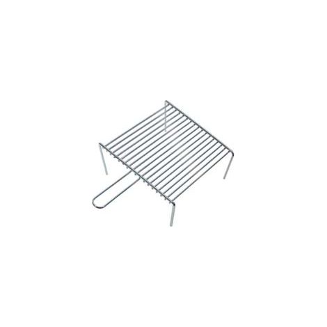 GRIGLIA PESANTE CON PIEDI 1 MANICO  cm.41x33x9h.    LAPILLO