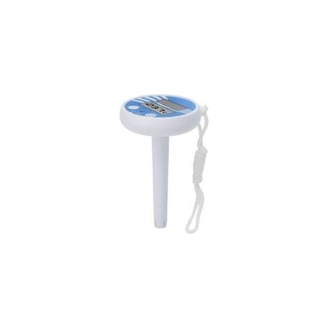 Solar-Digital-Poolthermometer 0°C-50°C, Kunststoff, 14x8cm, Schwimmbad, Spa, Gartenteich, Privat (1/5)
