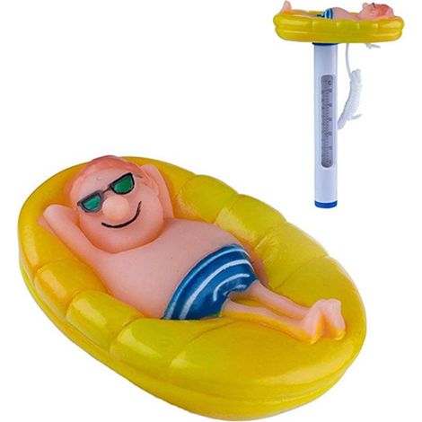 Thermomètre de piscine flottant de dessin animé Thermomètre de piscine en plastique Thermomètre de baignoire