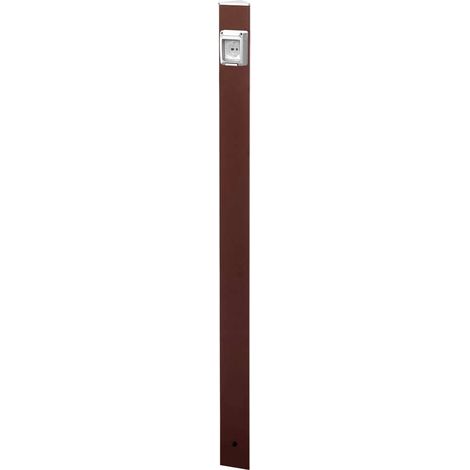 Colonne de prises de courant IP55 pour jardin – Poteau enterré en métal bronze – Installation personnalisée – Accessoires de montage disponibles – Colortap (1/4)