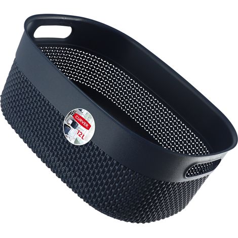 Curver Filo Behälter aus recyceltem Kunststoff 12L, Marineblau