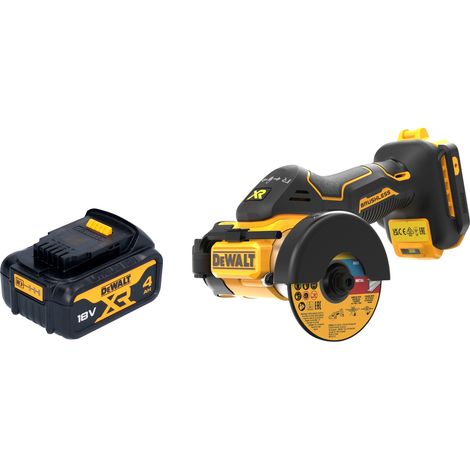 Taglierina multimateriale a batteria DeWalt DCS 438 N 18 V 76 mm Brushless + 1 batteria 4,0 Ah - senza caricabatteria (1/5)