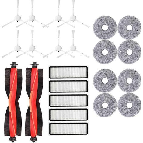 Filtre pour aspirateur brosse pour aspirateur Filtre de brosse pour aspirateur filtre de Xiaomi Robot Aspirateur S10+ Plus / S10 Plus / B105 Accessoires Main Side Brosse HEPA Filtre Serpillière Cloth (1/5)