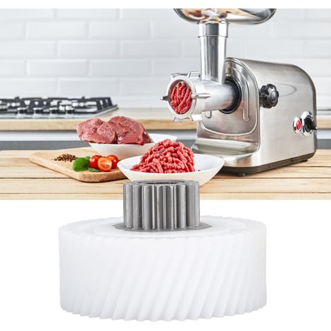 Accessoires pour hachoirs à viande domestiques (n° 27) : engrenages, transmission pour poussoirs à saucisses, boîte de vitesses, engrenages spéciaux pour robots culinaires à chili. (1/5)
