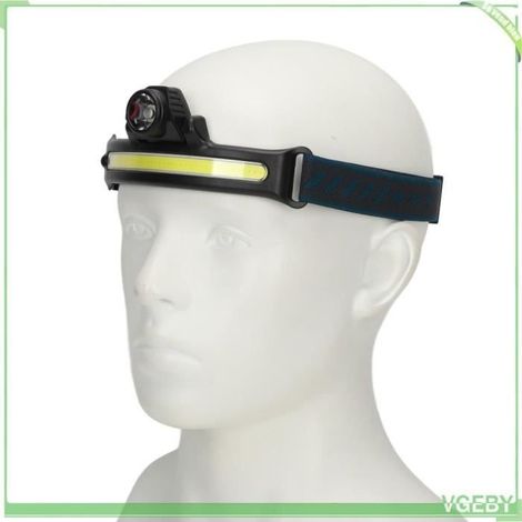 Stirnlampe Modell W678 – USB-aufladbar – Mehrfachbeleuchtung – Schwarz (1/4)
