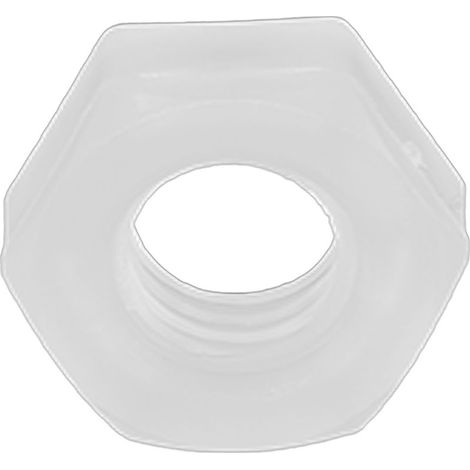 Écrous hexagonaux en plastique, 50 pièces, Protection de l'environnement, résistance blanche à la Corrosion, pour accessoires industriels m10 (1/5)