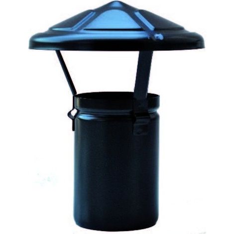 FUMAIOLO A CAPPELLO "CINESE" PER TUBO PELLET - Ø 80 mm