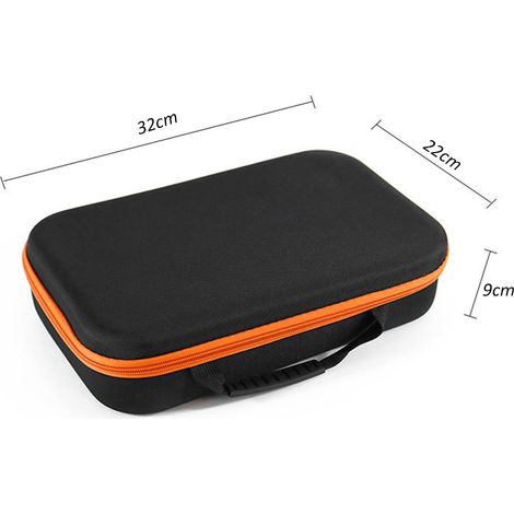 Decdeal Sac à outils en tissu Oxford, boîte de rangement portable avec poignée, pochette à fermeture éclair, grande capacité pour meuleuse électrique, perceuse, pince, clé, tournevis