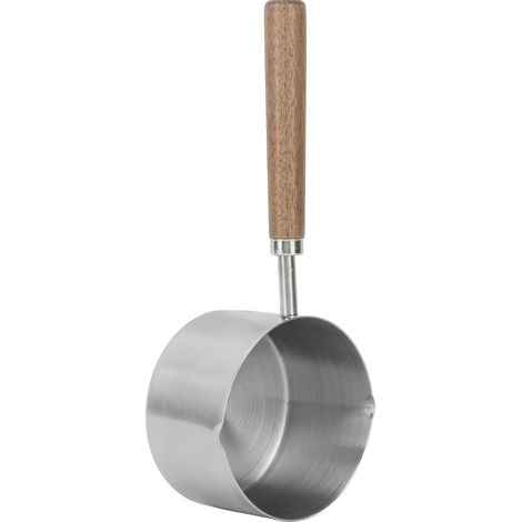 Mini-Kochtopf aus Edelstahl 304 mit ergonomischem, hitzebeständigem Griff, tragbarer Milch-/Butterwärmer 200 ml (1/5)