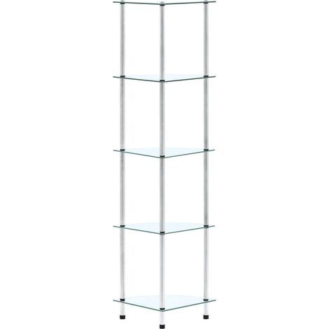 Maison Exclusive - Regal mit 5 Ablagen Transparent 30x30x130 cm H